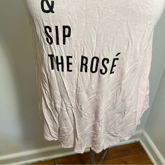 Old Navy Swing Tank Top Stop & Sip the Rose Light Pink - Picture 4 of 7